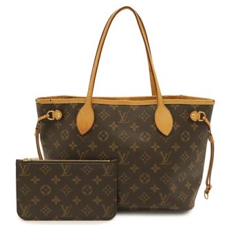 Louis Vuitton Brown Monogram Pouch Shoulder Bag Tote Bag (Pre-Owned)