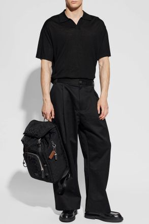 Frame Denim Polo, Mens, Black