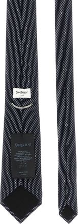 Saint Laurent Silk Polka Dot Necktie - Blue