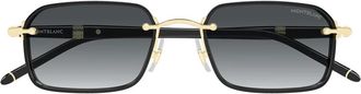 Montblanc Diplomat Zonnebril - unisex - Zonnebrillen - Geel - 54 MM - Nylon - Accessoires
