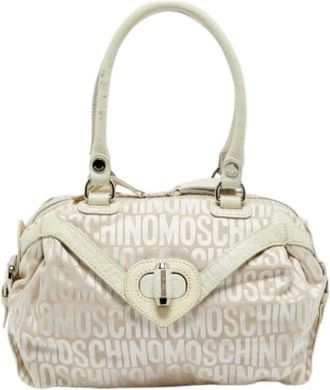Moschino Pre-owned Lederen handtassen - Dames - Vintage Handtas - Wit - ONE Size - Leer - Vintage