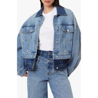 Habitual Double Denim Trucker Jacket in Coast at Nordstrom, Size X-Small