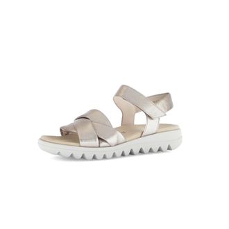 Gabor Platform Sandal - Dames - Schoenen - Geel - Maat: 41 EU Leer