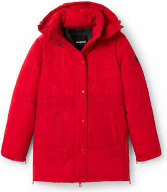 Desigual Hooded Button Jacket