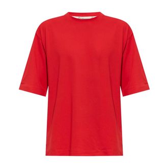 Jacquemus Tops, Heren, Rood, 2Xs, Polyester, Rond Carr&eacute; Oversized T-shirt