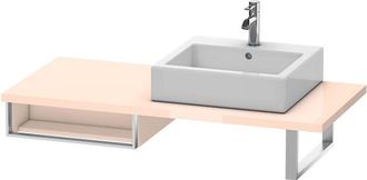 Duravit Duravit Vero Armario Base Para Consola, 6548, 1 Compartimento Abierto, 500mm, Color (frente/cuerpo): Perla De Albaricoque Laca De Alto Brillo - Ve6548