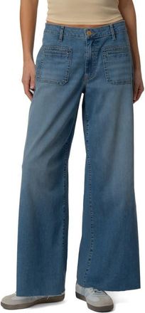 Kut from the Kloth Meg High Waist Wide Leg Jeans in Sunny at Nordstrom, Size 12