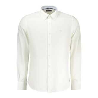 North Sails Oxford overhemd met geborduurd logo - Heren - Zakelijke Overhemden - Wit - 2XL - Katoen - Overhemden