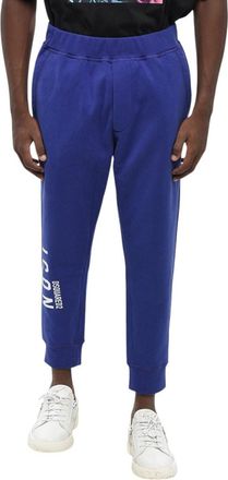 Dsquared2 Blue Tapered Logo Joggers