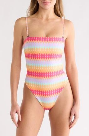 Maaji Ohana Reversible One-Piece Swimsuit in Pink at Nordstrom Rack, Size Medium