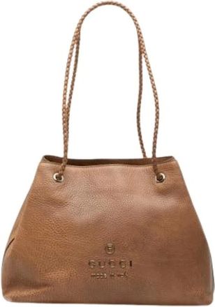 Gucci Pre-owned Shoulder Bags, female, Brown, Size: ONE SIZE Pre-owned Gifford Tote Bag