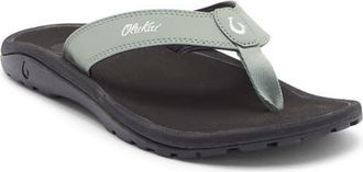 Olukai Ohana Flip Flop in Seagreen /Black at Nordstrom, Size 15