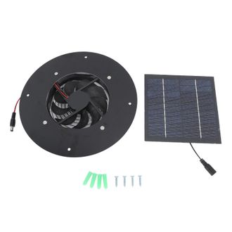 OEM Ventilador Extractor Solar De 10 W Con Panel Monocristalino, Alta Eficiencia, Ventilaci&oacute;n Silenciosa Para Invernaderos Y Hogares