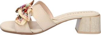 Hispanitas Schoenen, Dames, Beige, 39 EU, Leer, Hv 264768 Muiltje met Hak