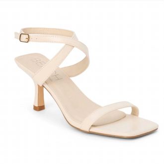 Matisse Footwear Womens Breeze Vegan Heeled Sandal With Buckle Detail In Beige