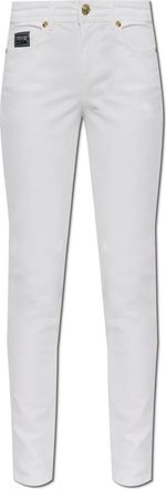 Versace Jeans Couture Jeans, Dames, Wit, W33, Katoen, Skinny Jeans