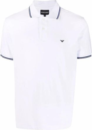Emporio Armani Logo-print Cotton Polo Shirt