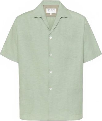 Maison Margiela Mens Pocket Shirt In Light Mint
