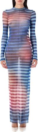 Jean Paul Gaultier Long Dress Stripe Air