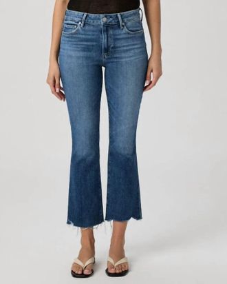 Paige Colette Crop Flare Jeans In Novelist