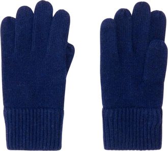 Aspesi Accessoires, Heren, Blauw, ONE Size, Kasjmier, Cashmere Handschoenen