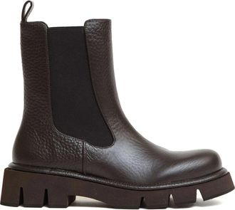 Paloma Barcel&oacute; Beatles Pelle Martellata - Dames - Chelseaboots - Bruin - 40 EU - Leer - Schoenen