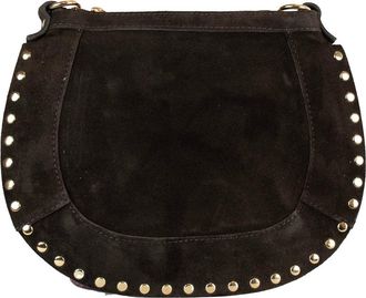 Persaman New York Adele Studded Suede Crossbody Bag in Brown at Nordstrom Rack