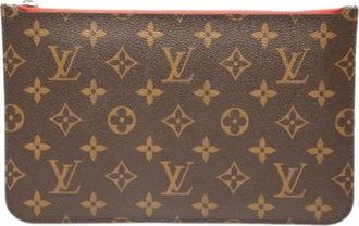 Louis Vuitton Pre-owned Clutches, female, Brown, Size: ONE SIZE Pre-owned Canvas Wallet
