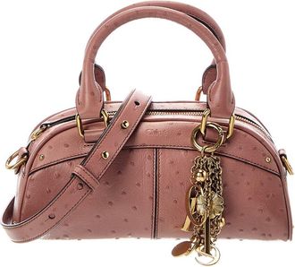 Chlo&eacute; Small Leather Bowling Bag