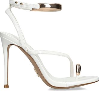 Steve Madden Womens Tia White Sandals - Size UK 6