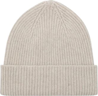 Le Bonnet Beanie van wol en Caregora - Dames - Hoeden - Wit - ONE Size - Wol - Accessoires