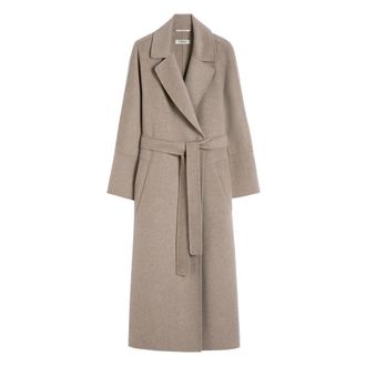 Max Mara Dames, Mantels, Grijs, Maat: S Wol