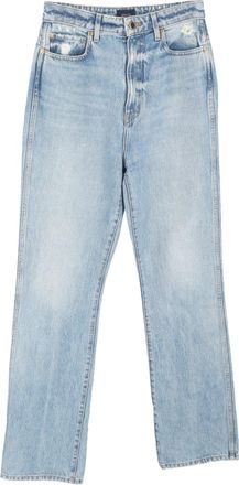 Khaite Abigail Stretch Jeans in Light Blue Denim