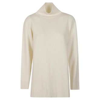 Max Mara Aceti Turtleneck - Dames - Coltruien - Wit - S - Kasjmier - Truien & Vesten