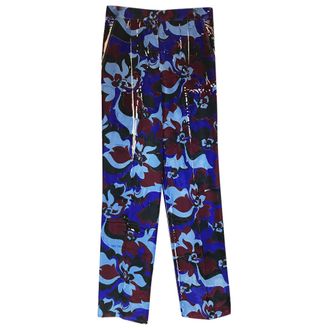 Emilio Pucci Silk Printed Trousers Size XS