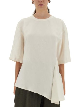 STUDIO NICHOLSON Asymmetrical Vichy T Shirt