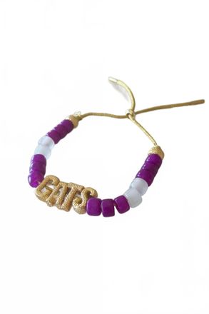 Lucky Star Womens Cats Eye Candy Id Bracelet In Purple