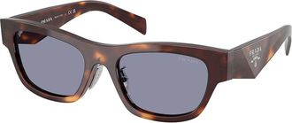Prada PR B09SF Asian Fit 15W03N Womens Sunglasses Tortoiseshell Size 53
