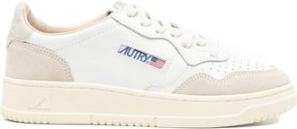 Autry Medalist perforated sneakers - women - Calf Leather/Fabric/Rubber/Calf Leather - 36 - Neutrals