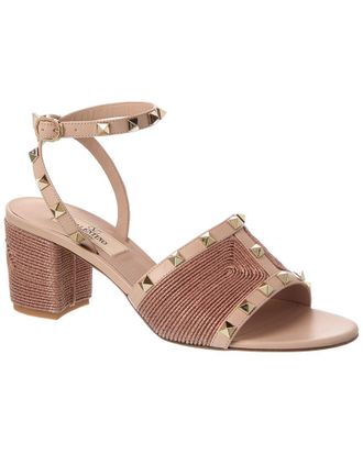 Valentino Rockstud 60 Leather Sandal