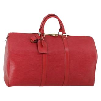 Louis Vuitton Pre-owned Epi Leather Boston Bag - Dames - Pre-owned - Rood - Maat: ONE Size Leer