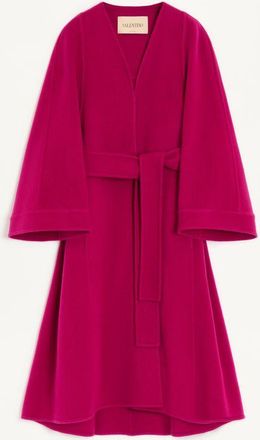 Valentino Cappotto In Soft Drap Donna LAMPONE 38