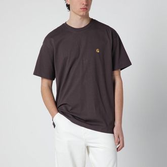 Carhartt Work in Progress S/S Chase T-Shirt in mud color in cotton