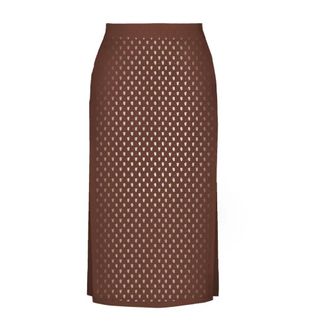 MC2 Saint Barth Midi Skirts, female, Brown, Size: XL Midi Skirt