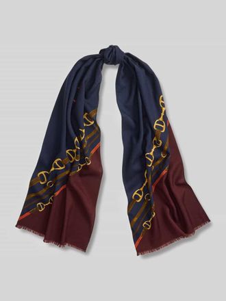 Lauren Ralph Lauren Schal aus reiner Wolle in Dunkelblau, Gr&ouml;&szlig;e 1