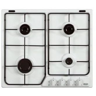 DeLonghi Placa De Gas Empotrada Delonghi Ybf 46 Asv, Color Blanco, 4 Quemadores