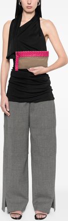 Bottega Veneta Pre-owned Womens Woven Leather Clutch - Tan - One Size