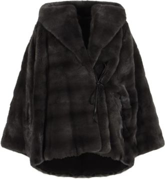 Yves Salomon Manteau 75cm - Dames - Jassen - Zwart - M - Jassen