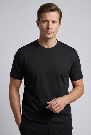 Olymp T-Shirt OLYMP, Herren, Gr. 4XL, schwarz, Jersey, Obermaterial: 100% Baumwolle, unifarben, regular fit normal, Rundhals, Shirts T-Shirt, basic, normale