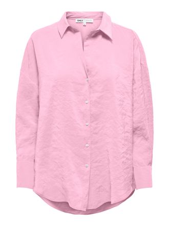 Only Hemdbluse ONLY ONLZAZIMA L/S LOOSE SHIRT WVN NOOS, Damen, Gr. XS, pink lady, Web, Obermaterial: 84% Modal, 16% Polyester, unifarben, oversize Po-bedec